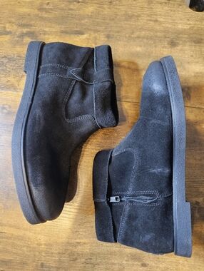 UGG Josefene Cuff Booties Ankle Boots Black Suede Womens Size 9.5 US 40.5 EU NEW